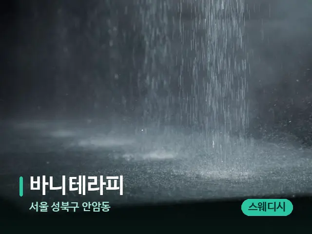 서울 성북구 안암동 바니테라피 — 스파 관리실 내부